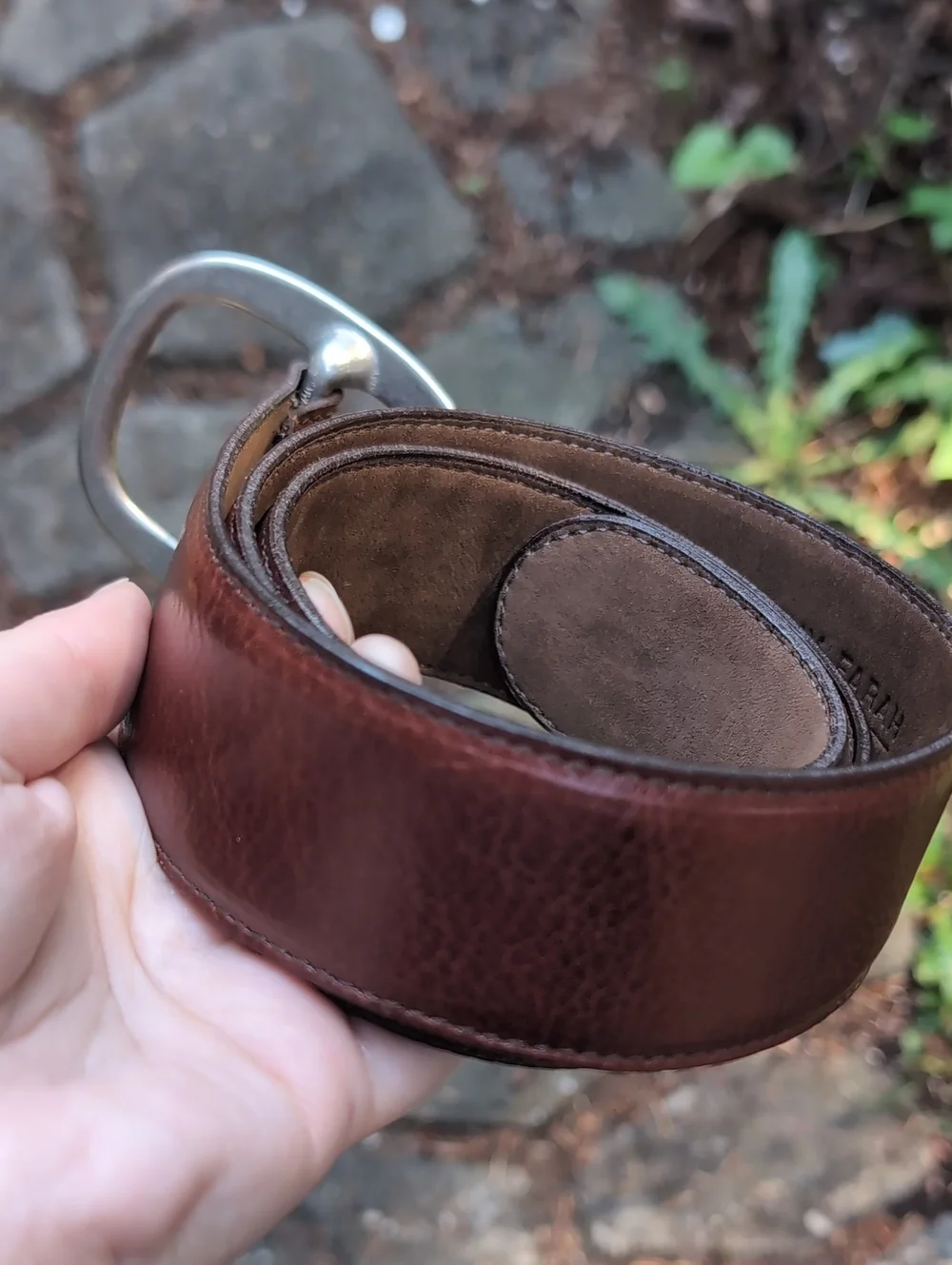 Johnny Farah brass buckle